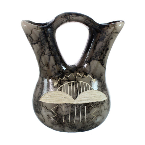 Native American Navajo Horse Hair Wedding Vase JX130493
