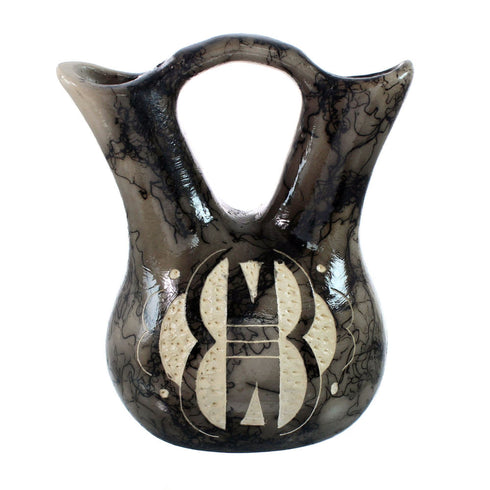 Native American Navajo Horse Hair Wedding Vase JX130492
