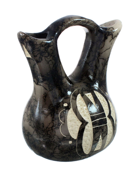 Native American Navajo Horse Hair Wedding Vase JX130492