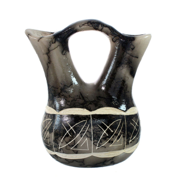 Native American Navajo Horse Hair Wedding Vase JX130503