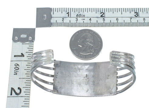 Native American Zuni Turquoise Sterling Silver Cuff Bracelet JX130573