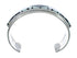 Opal And Jet Inlay Genuine Sterling Silver Zuni Cuff Bracelet JX130611