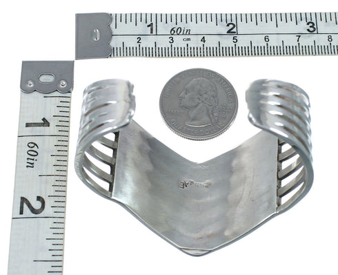 Zuni Turquoise Authentic Sterling Silver Jewelry Cuff Bracelet JX130606