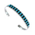 Native American Zuni Turquoise Sterling Silver Cuff Bracelet JX130574