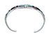 Multicolor Inlay Genuine Sterling Silver Zuni Cuff Bracelet JX130618