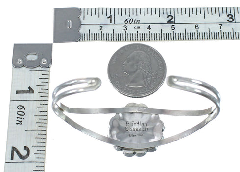 Zuni Multicolor Sunface Authentic Sterling Silver Cuff Bracelet JX130624