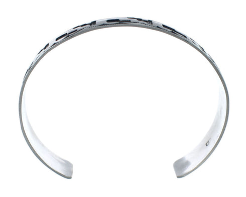 Native American Navajo Sterling Silver Cuff Bracelet JX130587