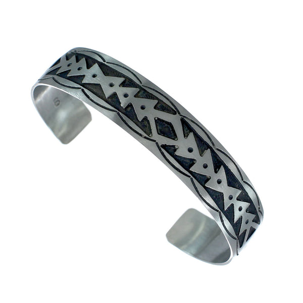 Native American Navajo Sterling Silver Cuff Bracelet JX130588