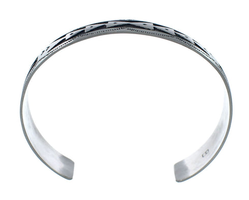 Native American Navajo Sterling Silver Cuff Bracelet JX130589