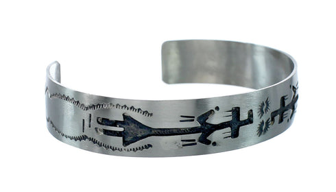 Native American Navajo Sterling Silver Cuff Bracelet JX130593