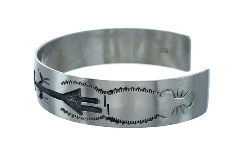 Native American Navajo Sterling Silver Cuff Bracelet JX130593
