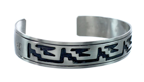 Native American Navajo Sterling Silver Cuff Bracelet JX130596