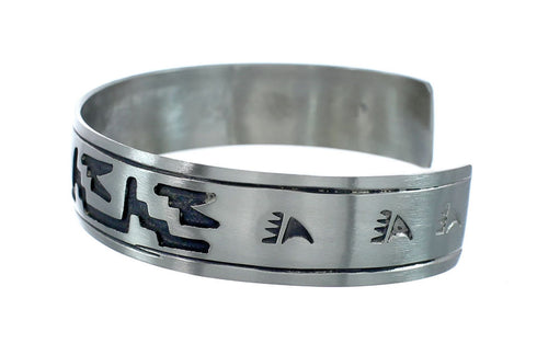 Native American Navajo Sterling Silver Cuff Bracelet JX130596