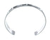 Native American Navajo Bear Paw Sterling Silver Cuff Bracelet JX130599