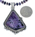 Purple Charoite Navajo Sterling Silver Bead Necklace Set JX130649
