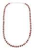 Navajo Oyster Shell Genuine Sterling Silver Bead Necklace Set JX130640