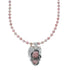 Native American Sterling Silver Rhodochrosite Bead Necklace JX130656