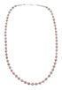 Native American Sterling Silver Rhodochrosite Bead Necklace JX130656