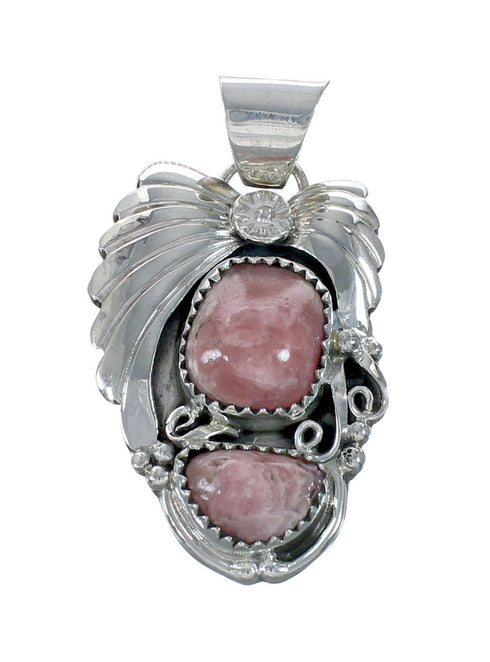 Native American Sterling Silver Rhodochrosite Bead Necklace JX130656