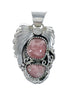 Native American Sterling Silver Rhodochrosite Bead Necklace JX130656