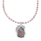 Native American Sterling Silver Rhodochrosite Bead Necklace JX130658