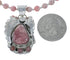Native American Sterling Silver Rhodochrosite Bead Necklace JX130658