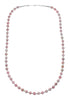 Native American Sterling Silver Rhodochrosite Bead Necklace JX130658