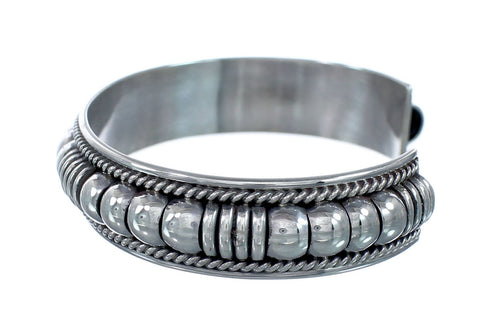 Native American Authentic Sterling Silver Cuff Bracelet JX130687