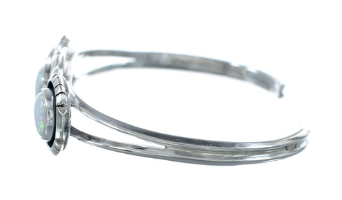 Native American Navajo Opal Sterling Silver Cuff Bracelet JX130699
