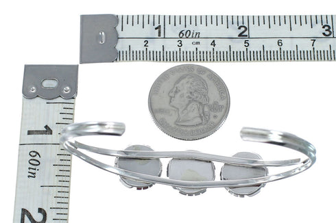 Native American Navajo Opal Sterling Silver Cuff Bracelet JX130699