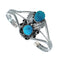 Native American Genuine Sterling Silver Turquoise Cuff Bracelet JX130692