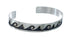 Native American Navajo Authentic Sterling Silver Water Wave Cuff Bracelet JX130682