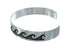 Native American Navajo Authentic Sterling Silver Water Wave Cuff Bracelet JX130683