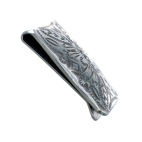 Native American Navajo Sterling Silver Money Clip JX130751