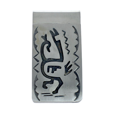 Native American Genuine Sterling Silver Money Clip JX130712