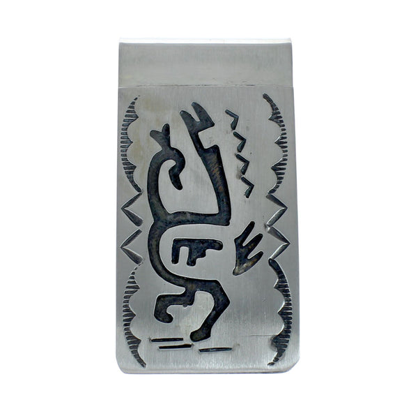 Native American Genuine Sterling Silver Money Clip JX130712