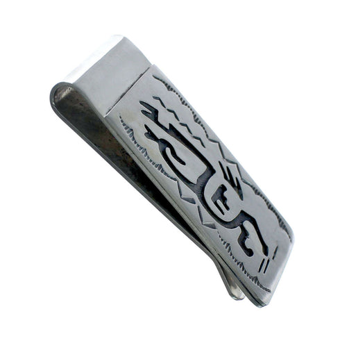 Native American Genuine Sterling Silver Money Clip JX130712