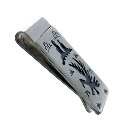 Eagle Genuine Sterling Silver Native American Money Clip JX130718