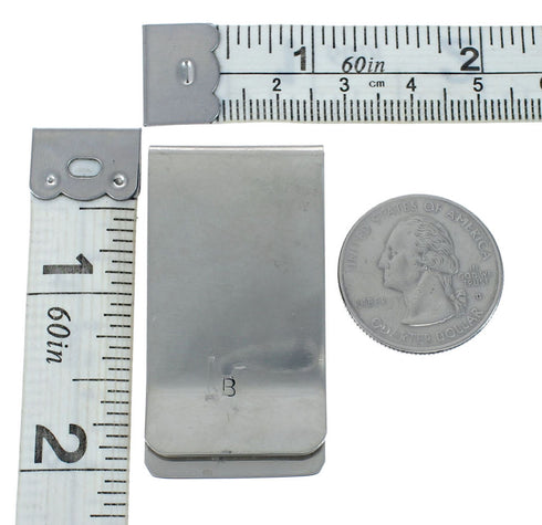 Native American Genuine Sterling Silver Bear Money Clip JX130721