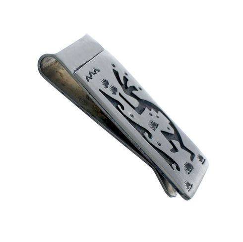 Native American Genuine Sterling Silver Kokopelli Money Clip JX130723