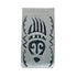 Native American Genuine Sterling Silver Bear Paw Money Clip JX130729