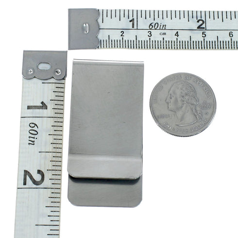 Native American Sterling Silver Turquoise Bear Paw Money Clip JX130744