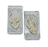 Native American Navajo Genuine Sterling Silver And 12KGF Bear Paw Money Clip JX130739