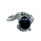 Native American Onyx Sterling Silver Ring Size 7-1/2 JX130766