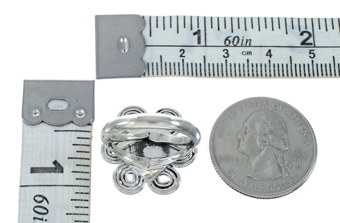 Native American Turquoise Sterling Silver Ring Size 3 JX130769