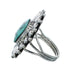 Navajo Genuine Sterling Silver Turquoise Ring Size 10-1/4 JX130789