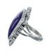 Purple Oyster Shell Navajo Sterling Silver Ring Size 9 JX130757