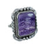 Purple Oyster Shell Navajo Sterling Silver Ring Size 8 JX130758