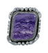 Purple Oyster Shell Navajo Sterling Silver Ring Size 8 JX130758
