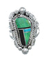 Native American Sterling Silver Multicolor Ring Size 6 JX130840